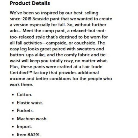 J. Crew Tie Waist Camp Pant Relaxed Fit Khaki Pants Tan Beige Medium - Picture 15 of 16